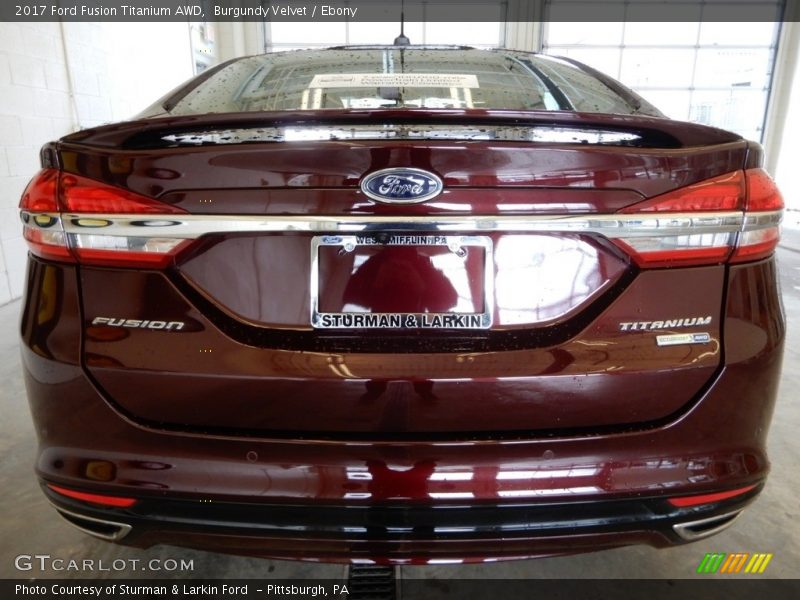 Burgundy Velvet / Ebony 2017 Ford Fusion Titanium AWD