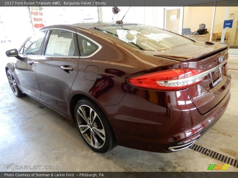 Burgundy Velvet / Ebony 2017 Ford Fusion Titanium AWD