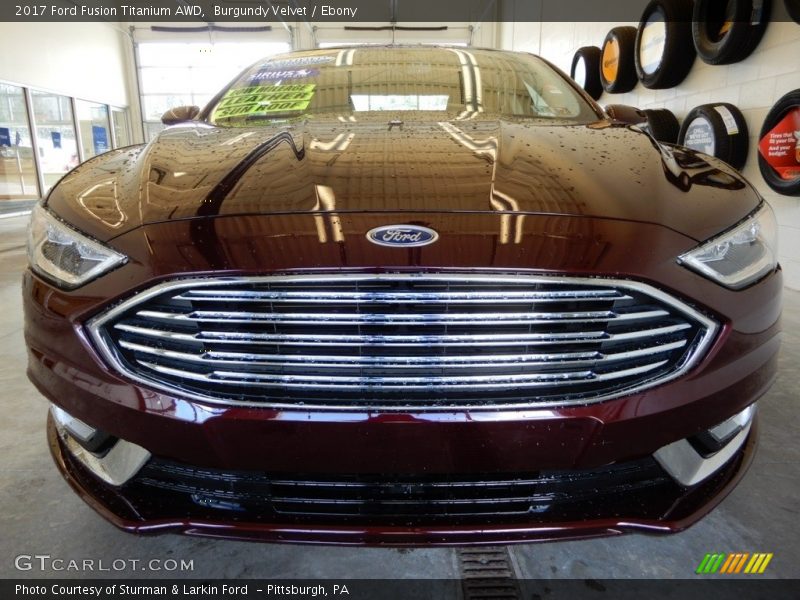 Burgundy Velvet / Ebony 2017 Ford Fusion Titanium AWD
