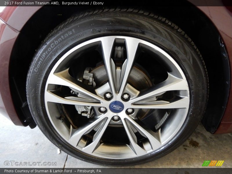 Burgundy Velvet / Ebony 2017 Ford Fusion Titanium AWD