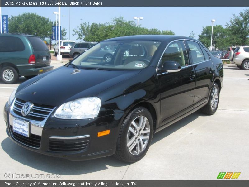 Black / Pure Beige 2005 Volkswagen Jetta 2.5 Sedan