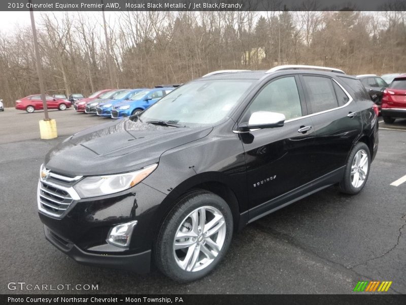 Mosaic Black Metallic / Jet Black/Brandy 2019 Chevrolet Equinox Premier AWD