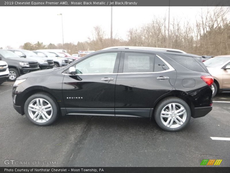 Mosaic Black Metallic / Jet Black/Brandy 2019 Chevrolet Equinox Premier AWD
