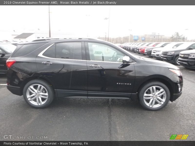 Mosaic Black Metallic / Jet Black/Brandy 2019 Chevrolet Equinox Premier AWD