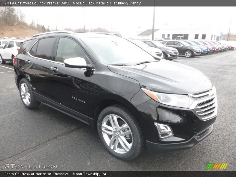 Mosaic Black Metallic / Jet Black/Brandy 2019 Chevrolet Equinox Premier AWD