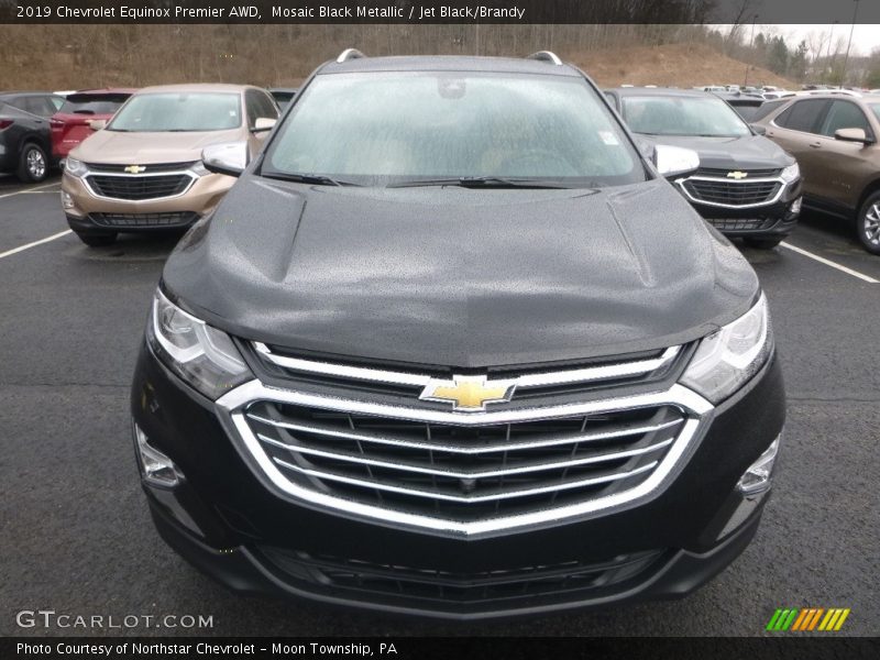 Mosaic Black Metallic / Jet Black/Brandy 2019 Chevrolet Equinox Premier AWD