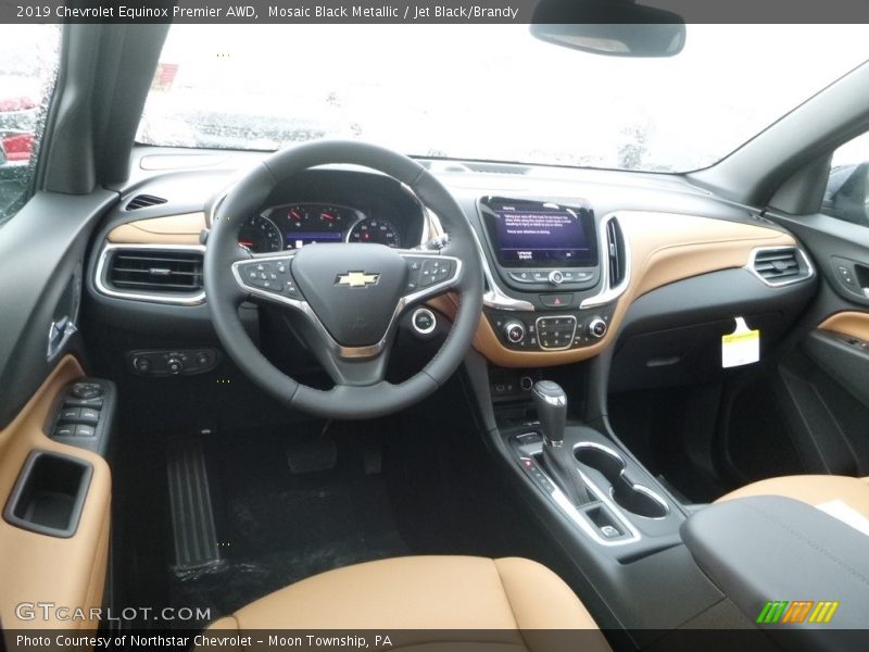 Mosaic Black Metallic / Jet Black/Brandy 2019 Chevrolet Equinox Premier AWD