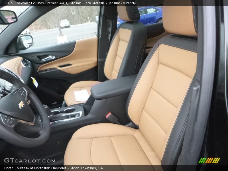 Mosaic Black Metallic / Jet Black/Brandy 2019 Chevrolet Equinox Premier AWD