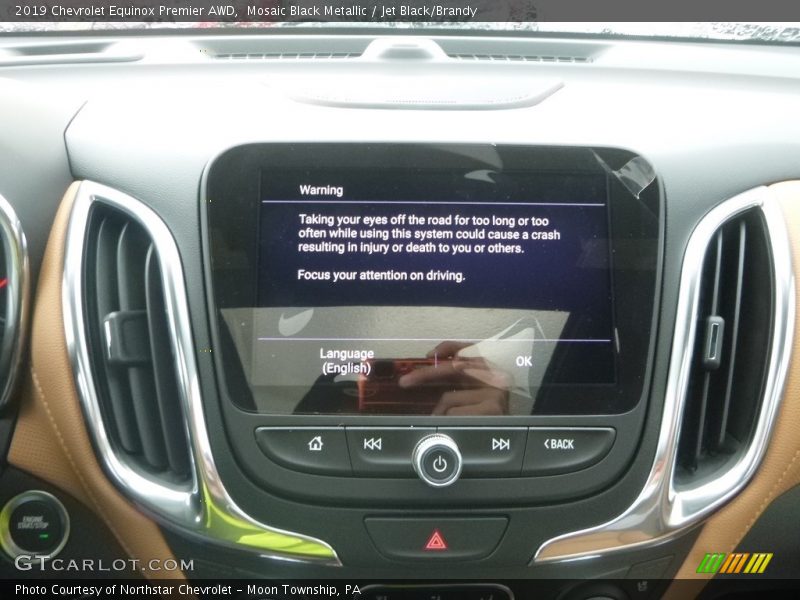 Mosaic Black Metallic / Jet Black/Brandy 2019 Chevrolet Equinox Premier AWD