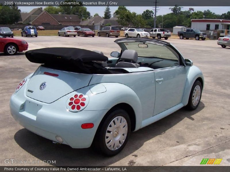 Aquarius Blue / Grey 2005 Volkswagen New Beetle GL Convertible