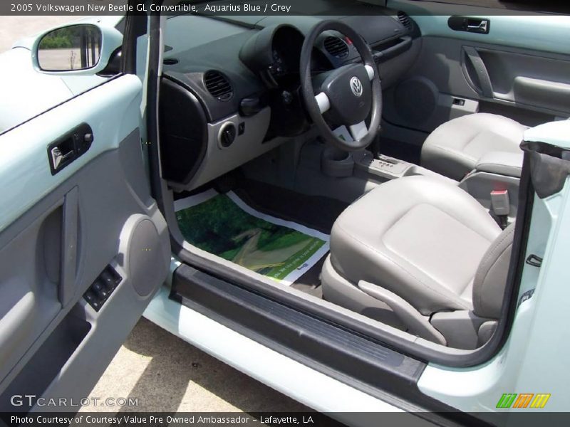 Aquarius Blue / Grey 2005 Volkswagen New Beetle GL Convertible