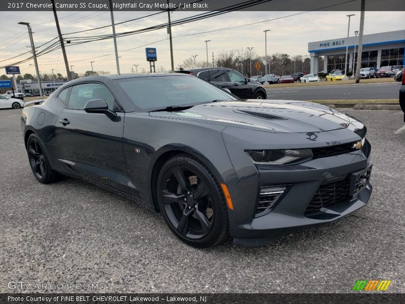 Nightfall Gray Metallic / Jet Black 2017 Chevrolet Camaro SS Coupe