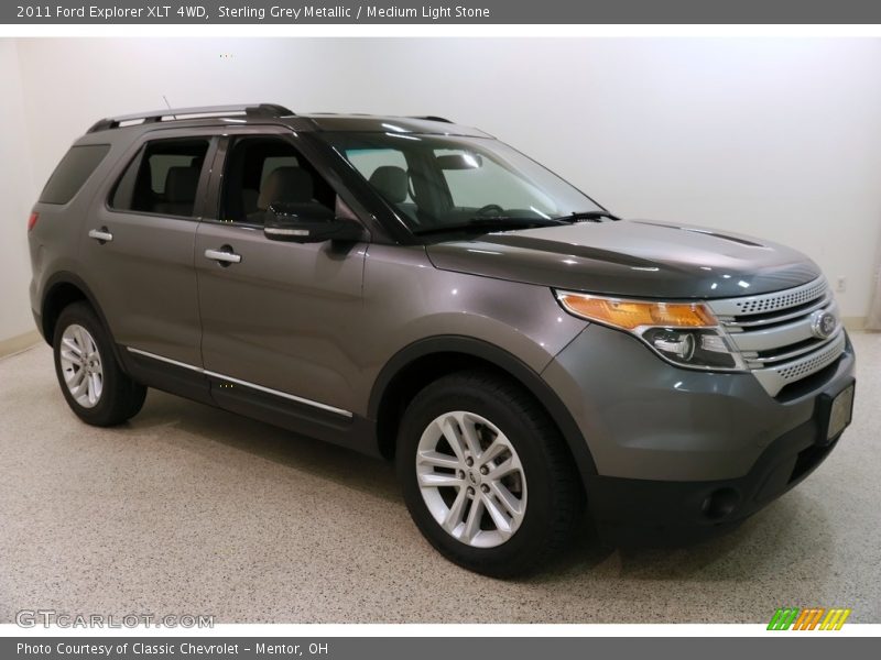 Sterling Grey Metallic / Medium Light Stone 2011 Ford Explorer XLT 4WD