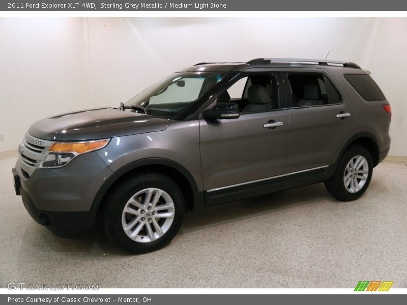 Sterling Grey Metallic / Medium Light Stone 2011 Ford Explorer XLT 4WD