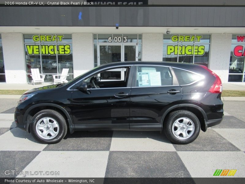 Crystal Black Pearl / Black 2016 Honda CR-V LX