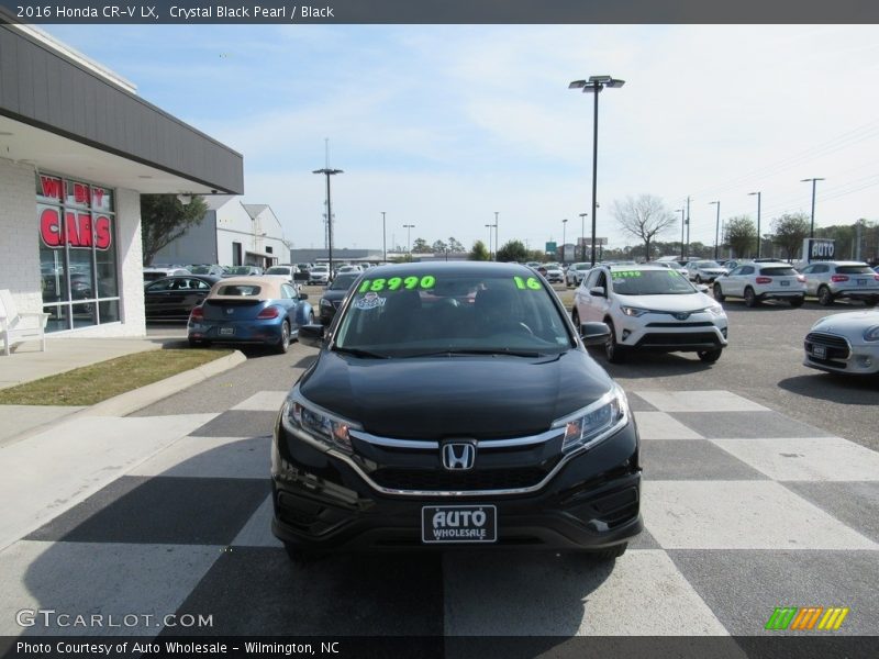Crystal Black Pearl / Black 2016 Honda CR-V LX