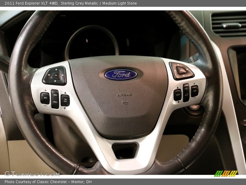 Sterling Grey Metallic / Medium Light Stone 2011 Ford Explorer XLT 4WD