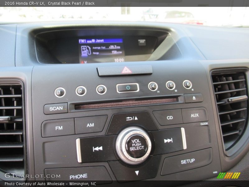 Crystal Black Pearl / Black 2016 Honda CR-V LX