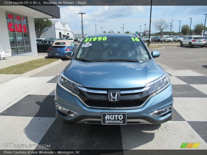 Mountain Air Metallic / Beige 2016 Honda CR-V EX-L