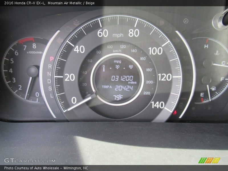 Mountain Air Metallic / Beige 2016 Honda CR-V EX-L
