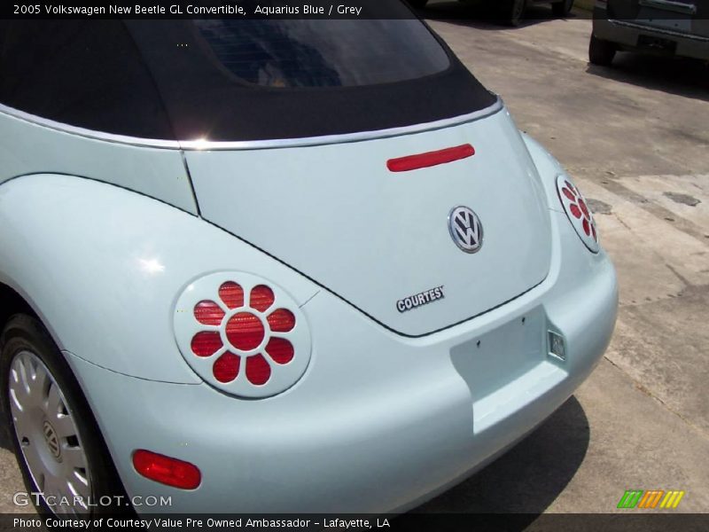 Aquarius Blue / Grey 2005 Volkswagen New Beetle GL Convertible