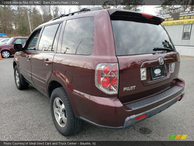 Dark Cherry Pearl / Gray 2008 Honda Pilot EX 4WD