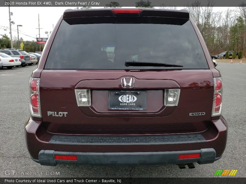 Dark Cherry Pearl / Gray 2008 Honda Pilot EX 4WD