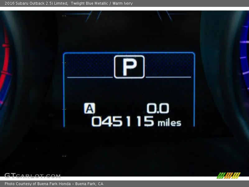 Twilight Blue Metallic / Warm Ivory 2016 Subaru Outback 2.5i Limited