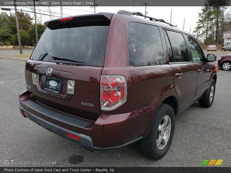 Dark Cherry Pearl / Gray 2008 Honda Pilot EX 4WD