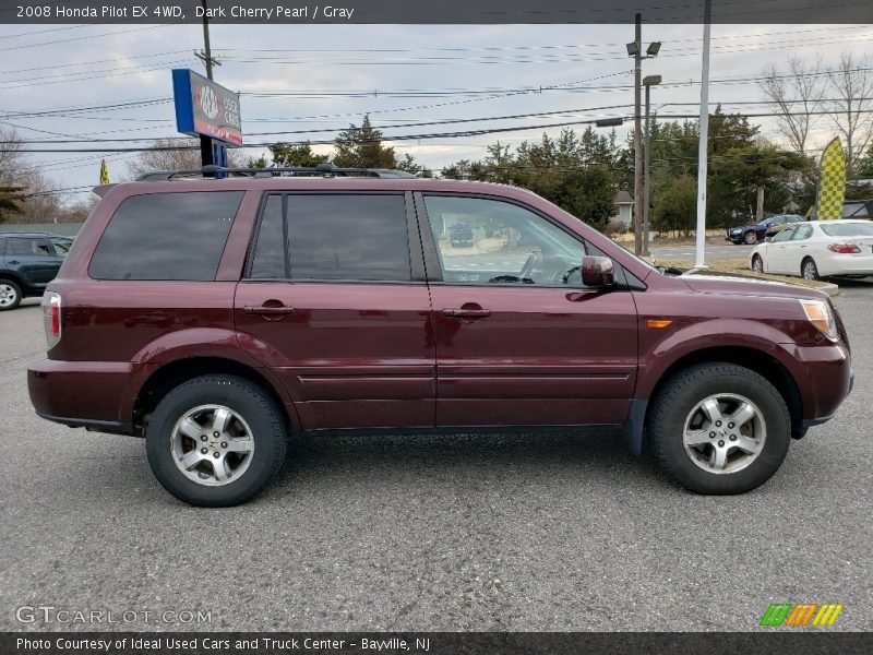 Dark Cherry Pearl / Gray 2008 Honda Pilot EX 4WD