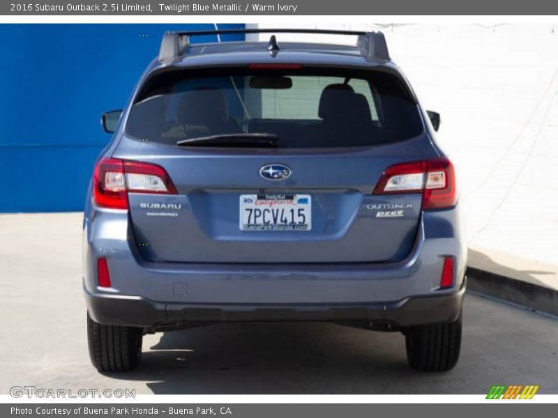 Twilight Blue Metallic / Warm Ivory 2016 Subaru Outback 2.5i Limited