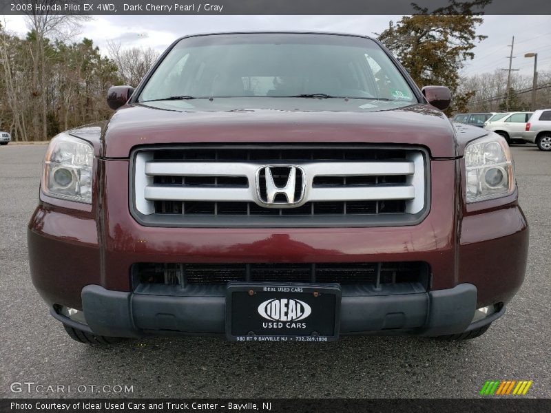 Dark Cherry Pearl / Gray 2008 Honda Pilot EX 4WD