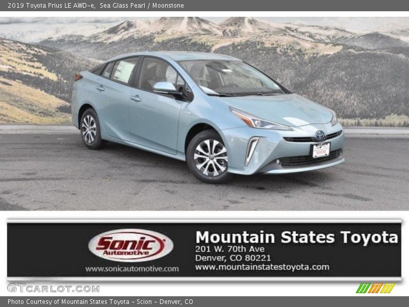 Sea Glass Pearl / Moonstone 2019 Toyota Prius LE AWD-e