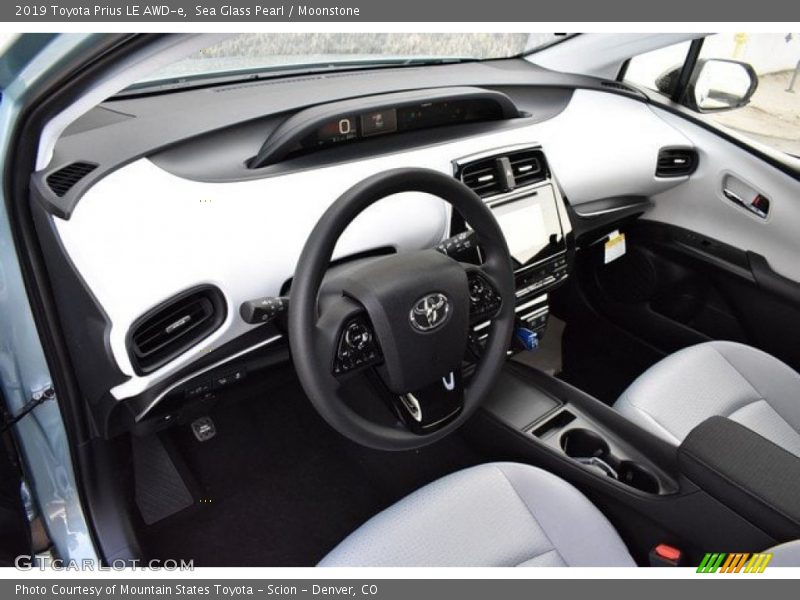Sea Glass Pearl / Moonstone 2019 Toyota Prius LE AWD-e