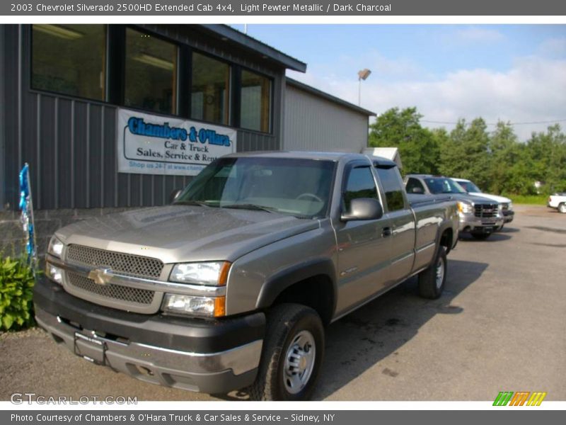 Light Pewter Metallic / Dark Charcoal 2003 Chevrolet Silverado 2500HD Extended Cab 4x4