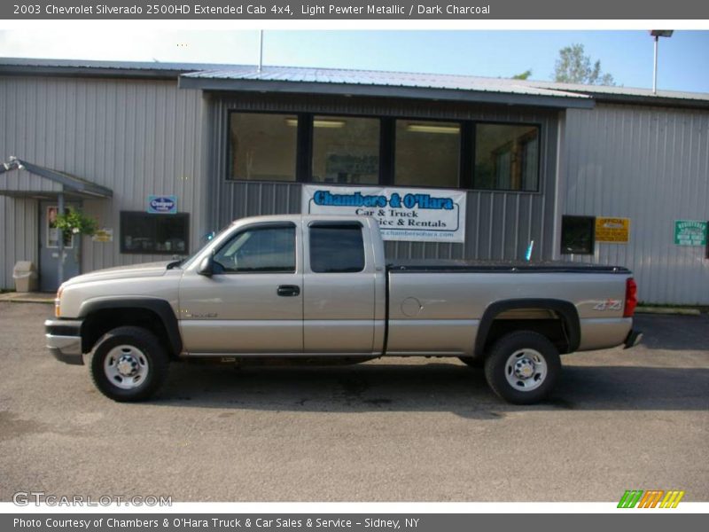 Light Pewter Metallic / Dark Charcoal 2003 Chevrolet Silverado 2500HD Extended Cab 4x4