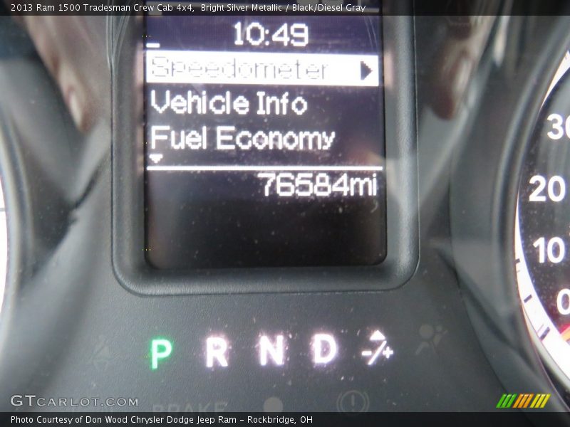 Bright Silver Metallic / Black/Diesel Gray 2013 Ram 1500 Tradesman Crew Cab 4x4