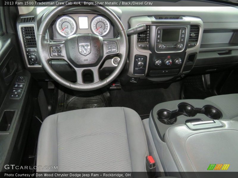 Bright Silver Metallic / Black/Diesel Gray 2013 Ram 1500 Tradesman Crew Cab 4x4