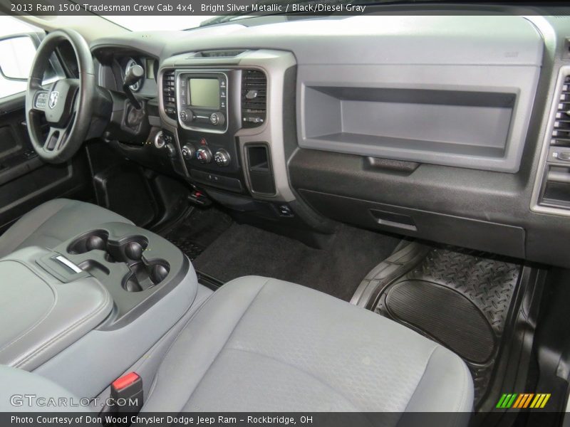 Bright Silver Metallic / Black/Diesel Gray 2013 Ram 1500 Tradesman Crew Cab 4x4