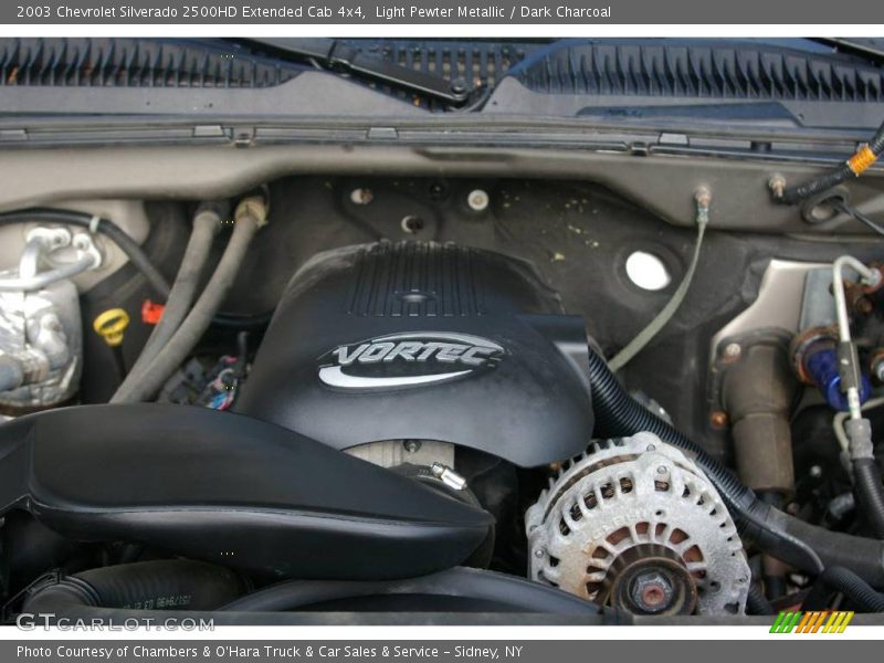 Light Pewter Metallic / Dark Charcoal 2003 Chevrolet Silverado 2500HD Extended Cab 4x4
