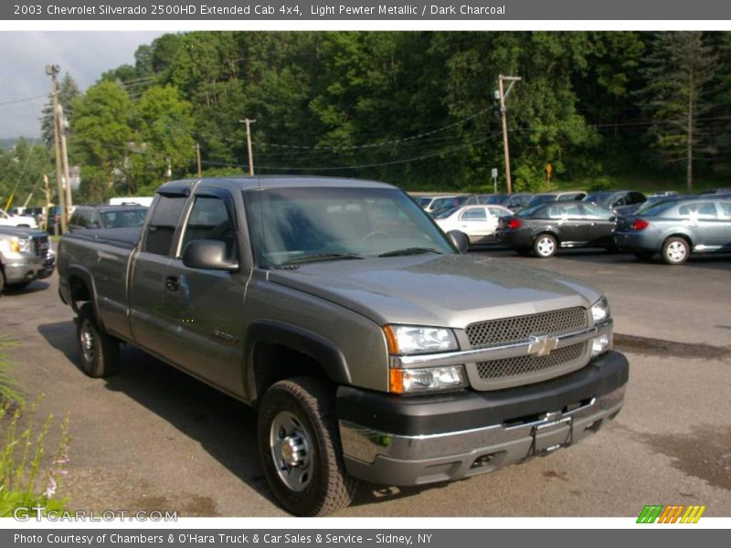 Light Pewter Metallic / Dark Charcoal 2003 Chevrolet Silverado 2500HD Extended Cab 4x4