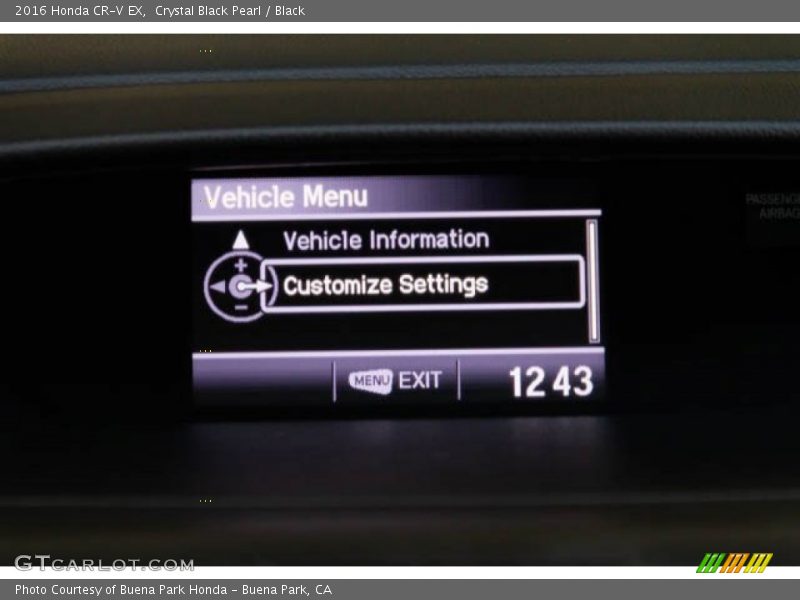 Crystal Black Pearl / Black 2016 Honda CR-V EX