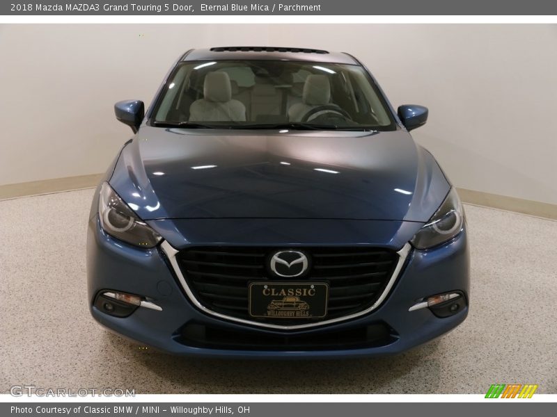 Eternal Blue Mica / Parchment 2018 Mazda MAZDA3 Grand Touring 5 Door