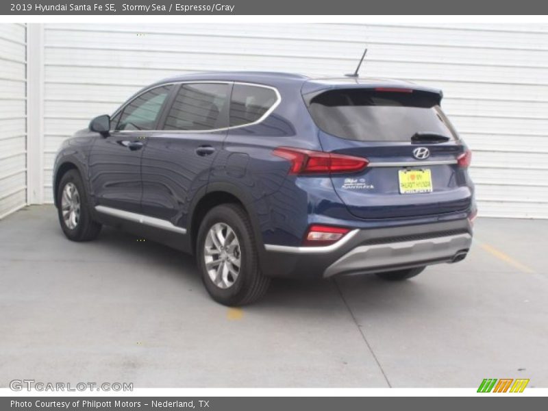 Stormy Sea / Espresso/Gray 2019 Hyundai Santa Fe SE