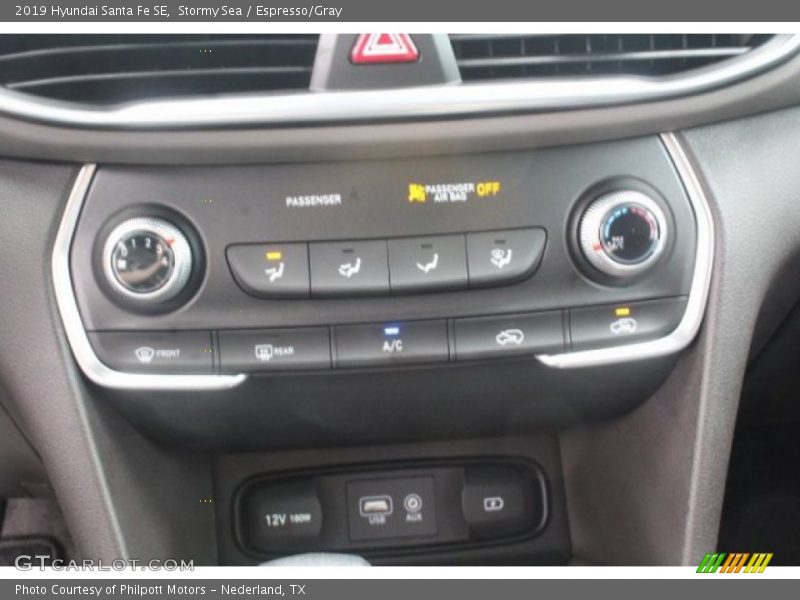 Stormy Sea / Espresso/Gray 2019 Hyundai Santa Fe SE