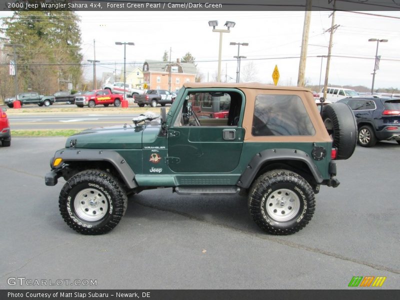 Forest Green Pearl / Camel/Dark Green 2000 Jeep Wrangler Sahara 4x4