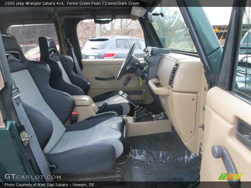 Forest Green Pearl / Camel/Dark Green 2000 Jeep Wrangler Sahara 4x4