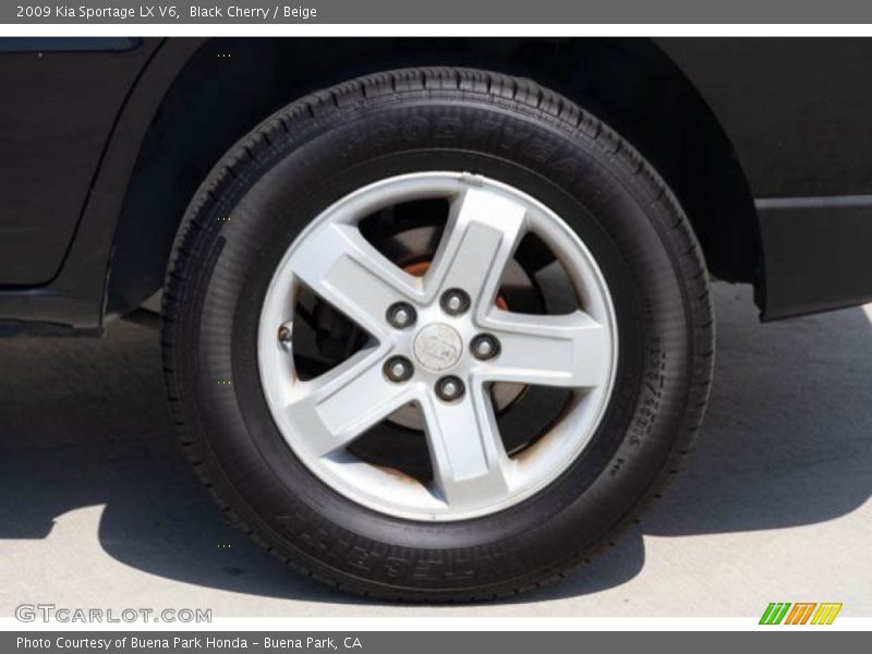 Black Cherry / Beige 2009 Kia Sportage LX V6