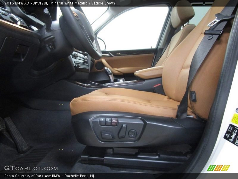 Mineral White Metallic / Saddle Brown 2016 BMW X3 xDrive28i