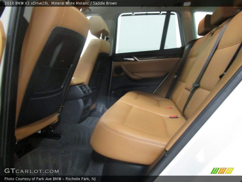 Mineral White Metallic / Saddle Brown 2016 BMW X3 xDrive28i